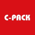 C-Pack Logo auf roter Fläche